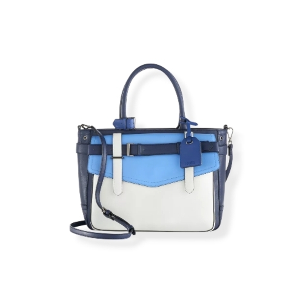 Reed Krakoff Blue and White Satchel